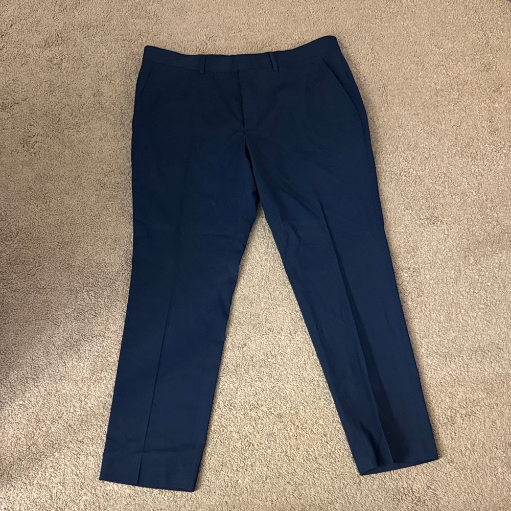 JF J.Ferrar Classic Navy Dress Pants
